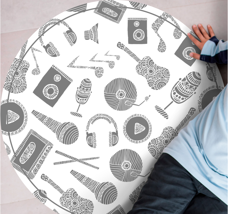 Alții covor de vinil modele de instrumente muzicale - TenStickers