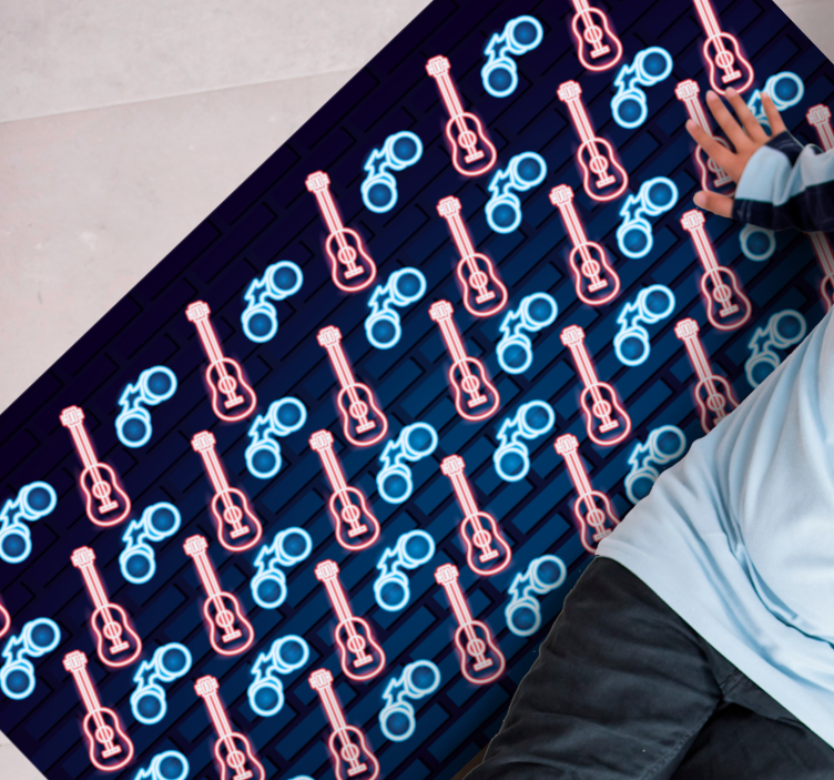 Covor de vinil Adolescenți modele inspirate de muzică - TenStickers