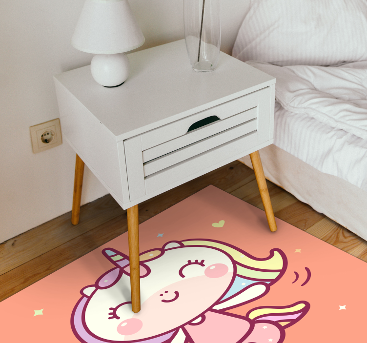 Alții covor de vinil unicorn din desene animate - TenStickers