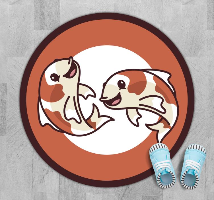 Covor anime koi pește animal - TenStickers