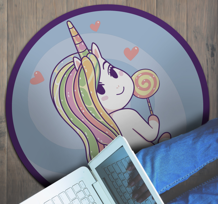 Covor anime vinil unicorn animal - TenStickers