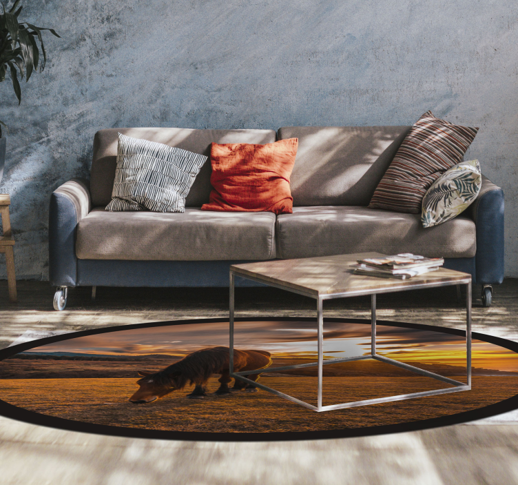 Apus cal frumos animal covor - TenStickers