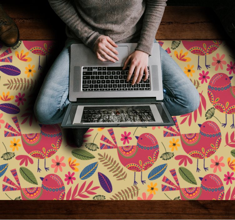 Covor colorat model popular de arta populara - TenStickers