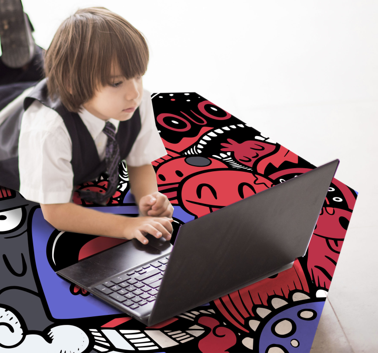 Covor cool din vinil pentru adolescenți graffiti - TenStickers