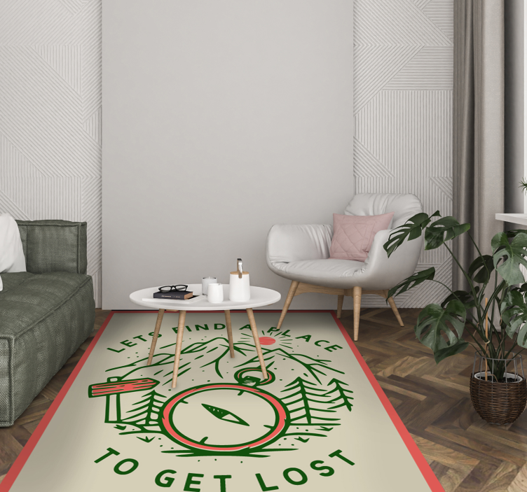 Covoare de vinil cu fraze explorați busola de aventură - TenStickers