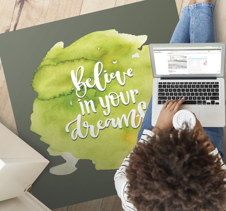 Covoare de vinil cu fraze încredere în aspirații - TenStickers