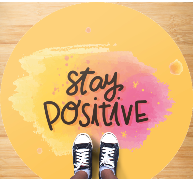 Covoare de vinil cu fraze menține optimismul - TenStickers