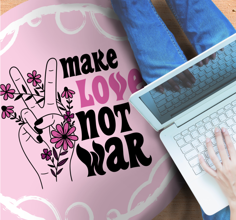 Covoare de vinil cu fraze mesaj de dragoste pașnică - TenStickers