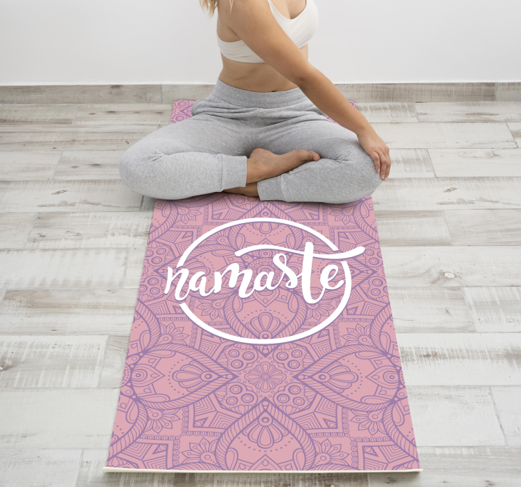 Covoare de vinil cu fraze namaste yoga - TenStickers