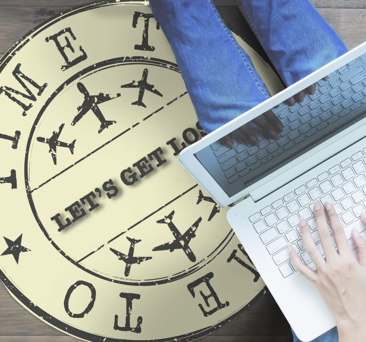 Covoare de vinil cu fraze timpul se pierde - TenStickers