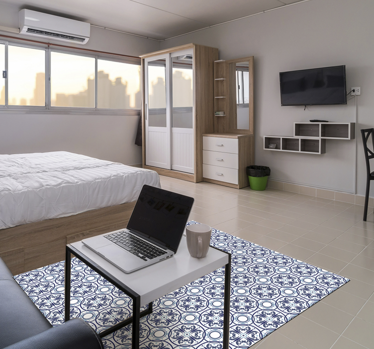 Covor uimitor albastru luminos covor de vinil - TenStickers