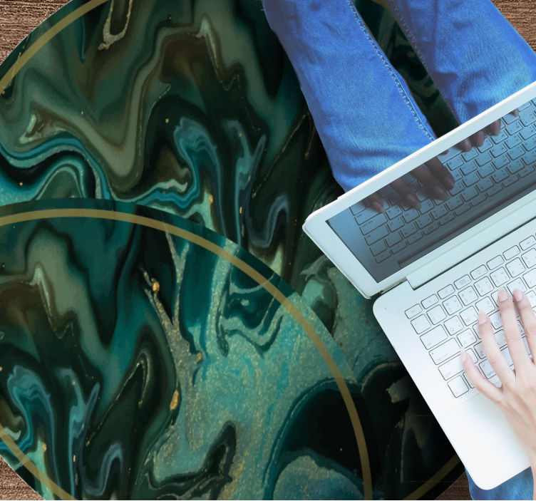 Covor nordic noabstract verde design - TenStickers