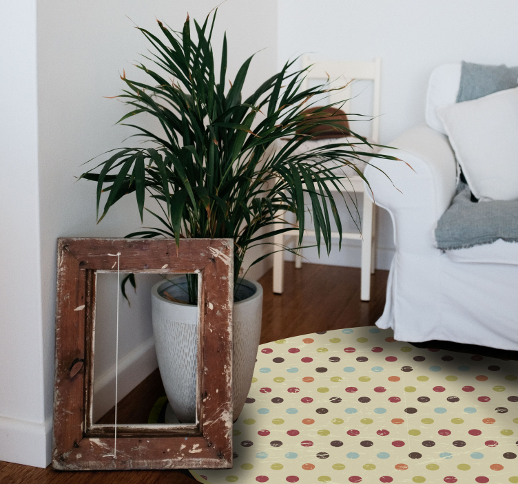 Covoare geometrice multicolore cu buline - TenStickers