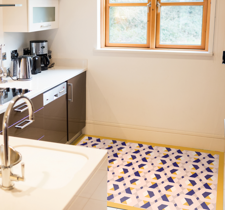 Covor hexagonal bucătărie covor nordic din vinil - TenStickers