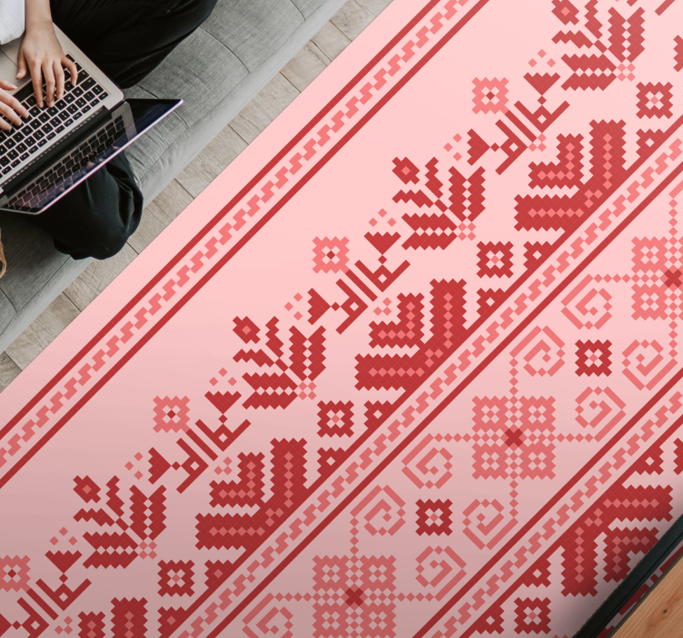 Covor etnic de vinil de artă populară - TenStickers