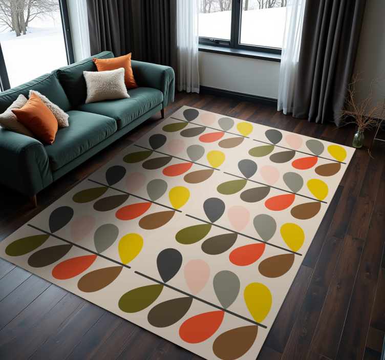 Covor de vinil modern orla kiely - TenStickers