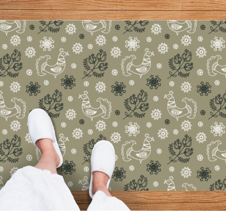 Covor polonez de cocoși populari cu model - TenStickers