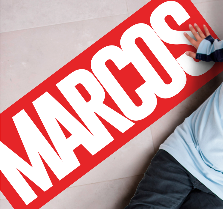 Covor de podea cu nume personalizat comic - TenStickers