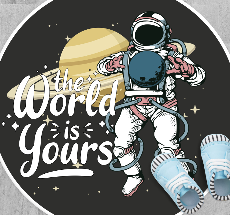 Covor de vinil Adolescenți explorare astronautică - TenStickers
