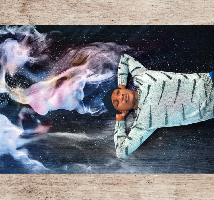 Covor de vinil Adolescenți fum cosmic se învârte - TenStickers