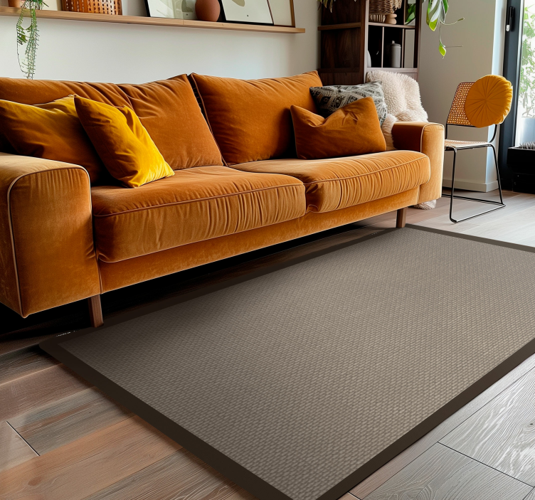 Covor de vinil bej contur de culoare mai închisă - TenStickers