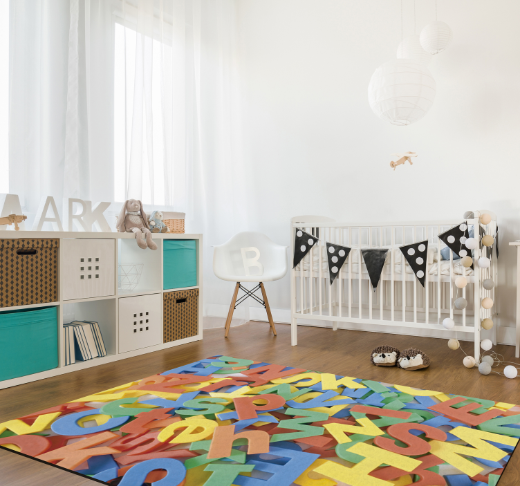 Covor messy alfabet vinil alfabet - TenStickers