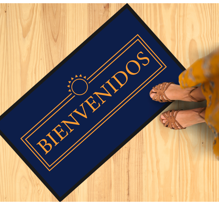 Covor vinil modern mesaj de salut - TenStickers