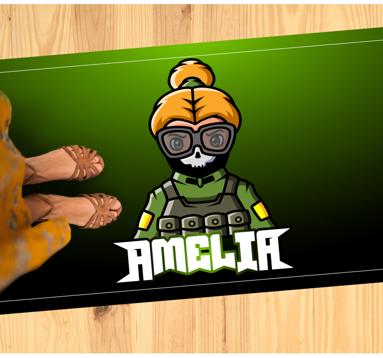 Covor de vinil Adolescenți soldată cu nume - TenStickers