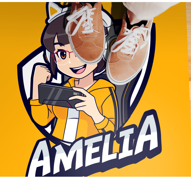 Covor de vinil Adolescenți portret de joc personalizat - TenStickers