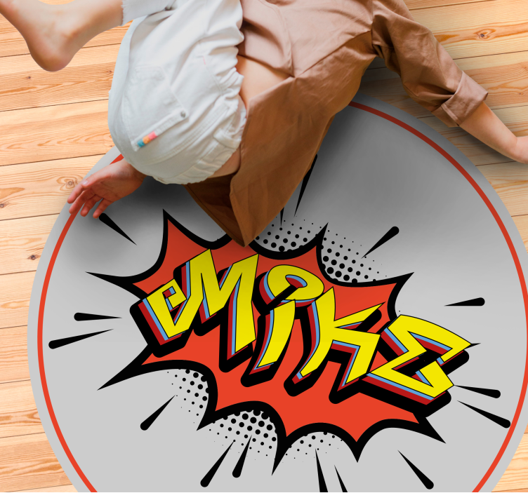 Covor de vinil cu nome explozie de nume - TenStickers