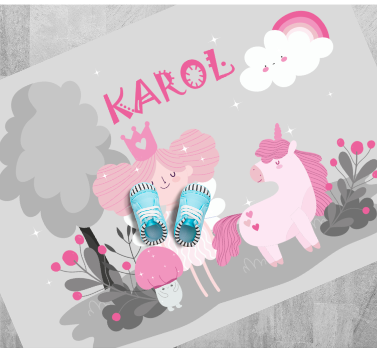 Alții covor de vinil scenă de basm cu nume - TenStickers