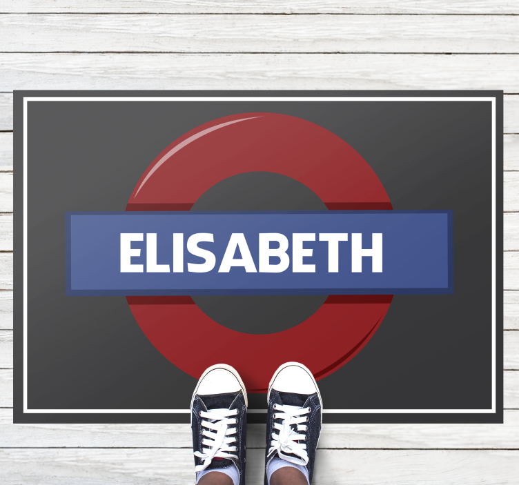 Covor de vinil cu nome semn subteran - TenStickers