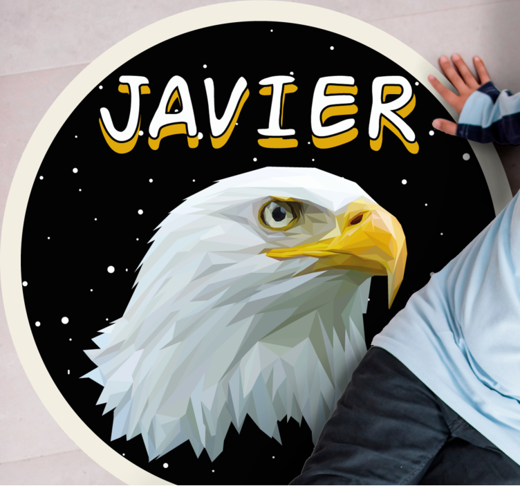 Covor de vinil cu nome vultur personalizabil - TenStickers