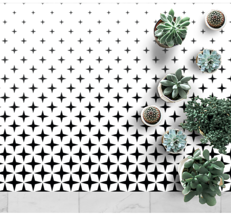 Covor vinil design alb-negru pentru birou - TenStickers