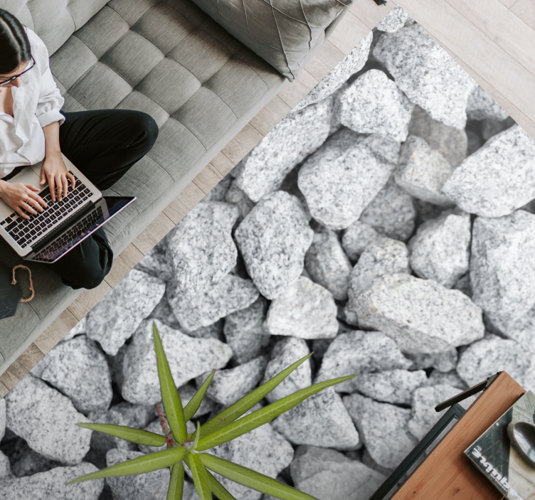 Covor de vinil din piatră sălbatică singuratic - TenStickers