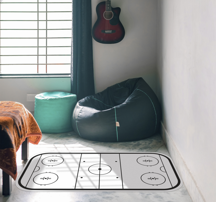 Covor de vinil jocuri patinoar de hochei pe gheață - TenStickers