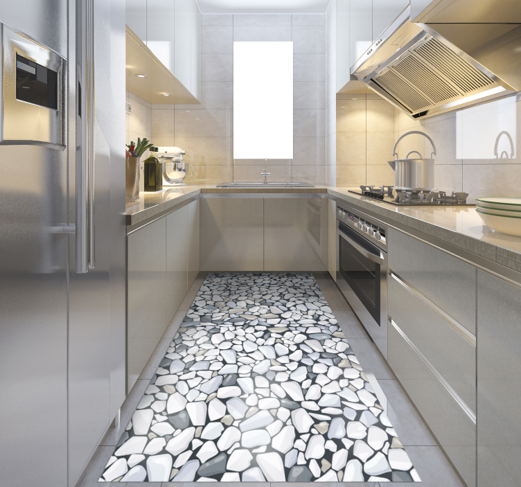 Covor de vinil pentru bucătărie aranjament cu pietricele - TenStickers