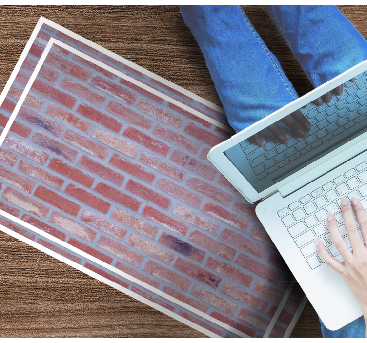 Covor de vinil efect de piatră model de cărămidă - TenStickers