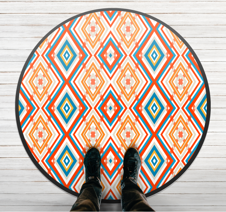 Covor de vinil geometric element vibrant - TenStickers