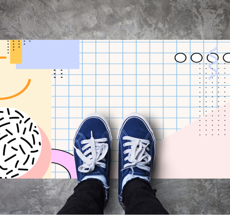 Covor de vinil geometric abstract modern - TenStickers