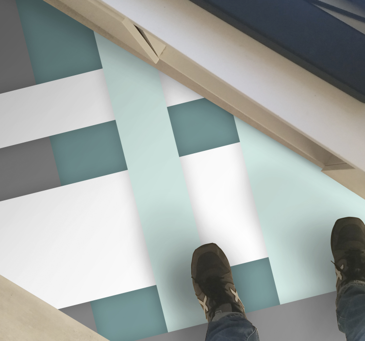 Covor de vinil geometric model de țesătură geometrică - TenStickers