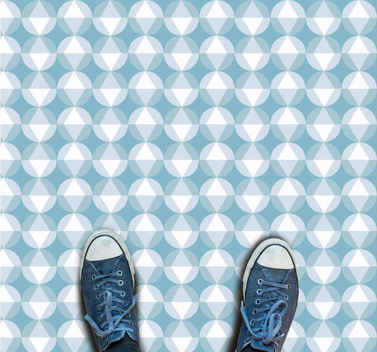 Covor de vinil geometric model dinamic de diamant - TenStickers