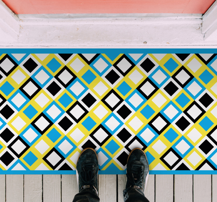 Covor de vinil geometric model geometric geometric - TenStickers