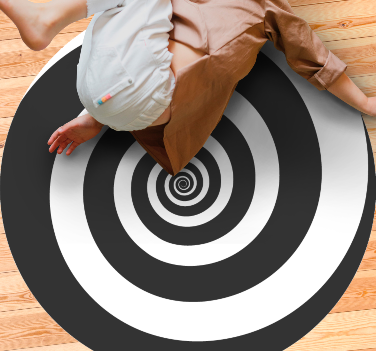 Covor de vinil geometric model spiralat - TenStickers