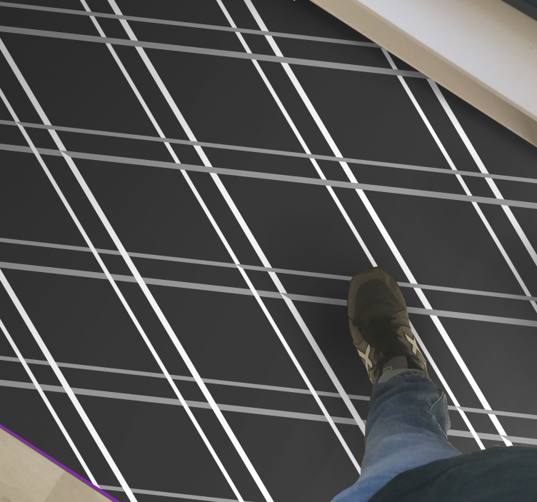 Covor de vinil geometric modele de linii geometrice - TenStickers