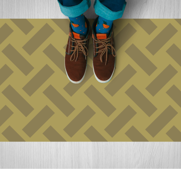 Covor de vinil geometric zigzag chevron - TenStickers