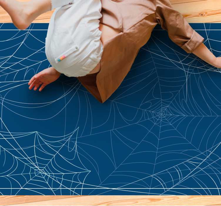 Covor de vinil Halloween model de pânze de păianjen - TenStickers