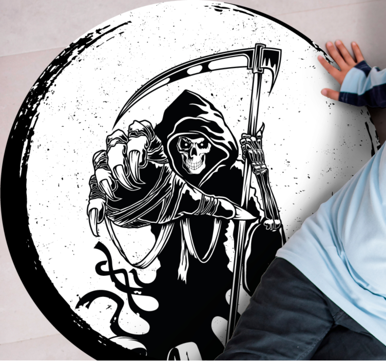 Covor de vinil Halloween motiv grim reaper - TenStickers
