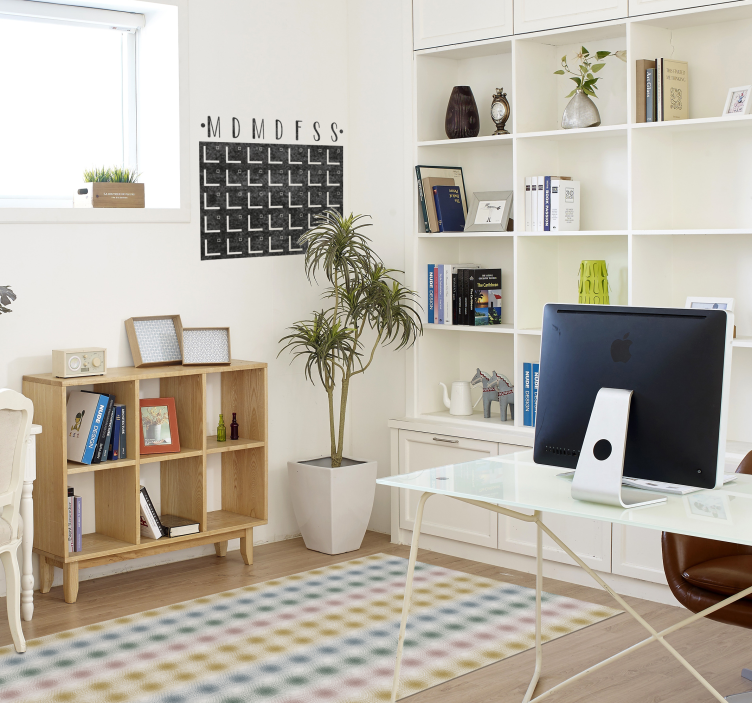 Covor de vinil hol linii pastelate moi - TenStickers