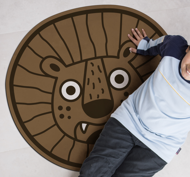 Covor de vinil leu pentru copii covor pentru animale - TenStickers